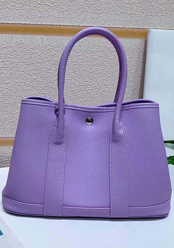 Tiger Lyly Carla Tote In Leather 12 Purple