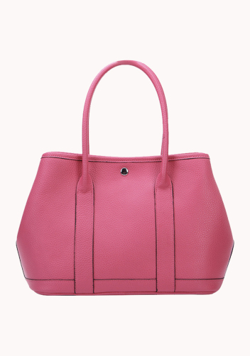 Tiger Lyly Carla Large Tote In Leather Hot Pink