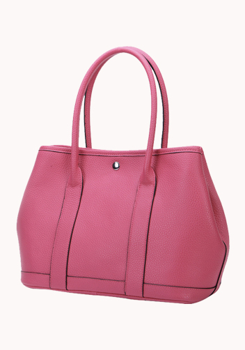 Tiger Lyly Carla Large Tote In Leather Hot Pink