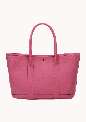 Tiger Lyly Carla Large Tote In Leather Hot Pink