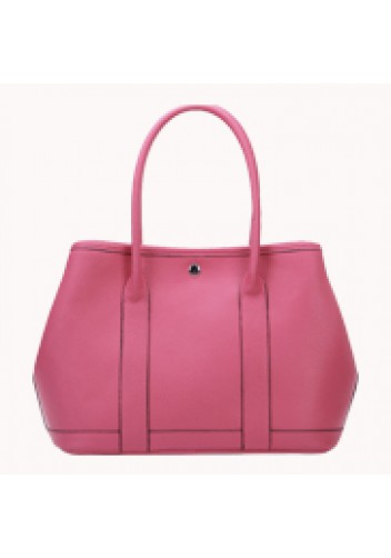 Tiger Lyly Carla Large Tote In Leather Hot Pink