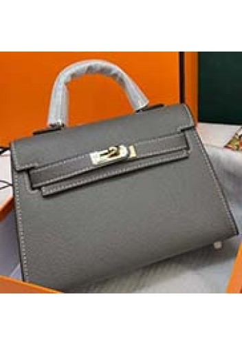 Tiger Lyly Garbo Cowhide Leather Bag Grey 9
