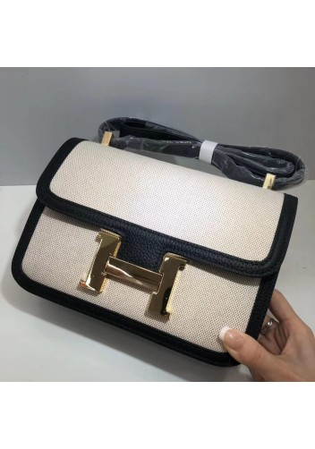 Tiger Lyly Cornelia 23 Gold Hardware Canvas Leather Black