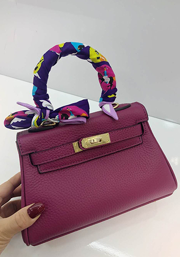 Tiger Lyly Garbo Leather Mini Bag Purple