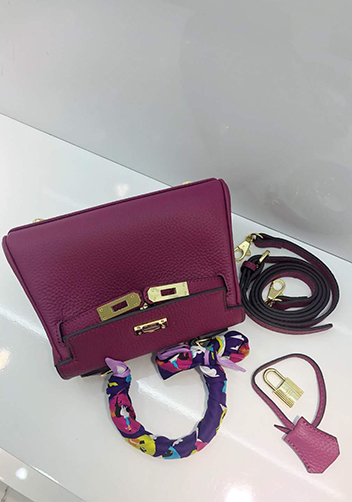 Tiger Lyly Garbo Leather Mini Bag Purple