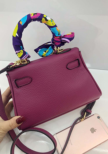 Tiger Lyly Garbo Leather Mini Bag Purple