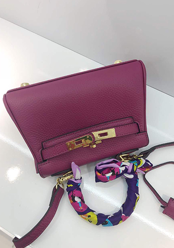 Tiger Lyly Garbo Leather Mini Bag Purple