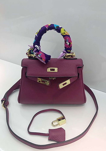 Tiger Lyly Garbo Leather Mini Bag Purple