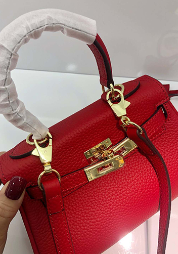 Tiger Lyly Garbo Leather Mini Bag Red