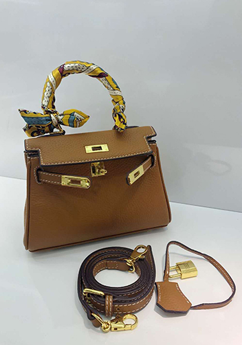 Tiger Lyly Garbo Leather Mini Bag Brown