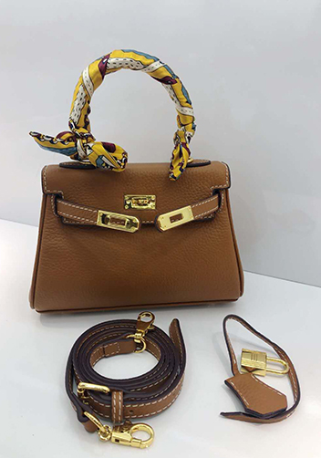 Tiger Lyly Garbo Leather Mini Bag Brown