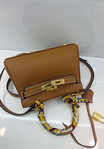 Tiger Lyly Garbo Leather Mini Bag Brown