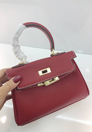 Tiger Lyly Garbo Leather Mini Bag Burgundy