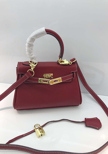 Tiger Lyly Garbo Leather Mini Bag Burgundy