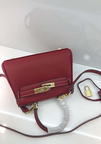 Tiger Lyly Garbo Leather Mini Bag Burgundy