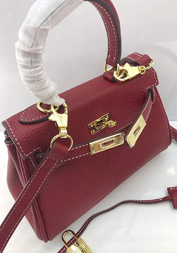 Tiger Lyly Garbo Leather Mini Bag Burgundy