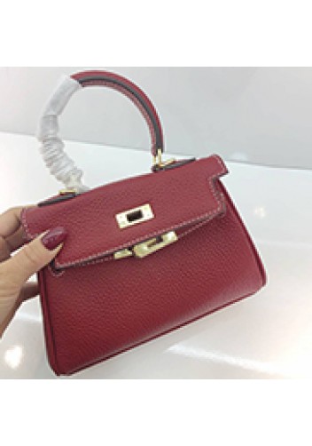 Tiger Lyly Garbo Leather Mini Bag Burgundy