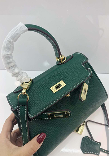 Tiger Lyly Garbo Leather Mini Bag Green