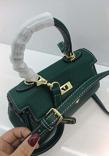 Tiger Lyly Garbo Leather Mini Bag Green