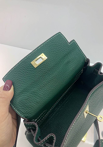 Tiger Lyly Garbo Leather Mini Bag Green