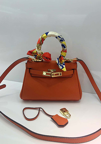 Tiger Lyly Garbo Leather Mini Bag Orange