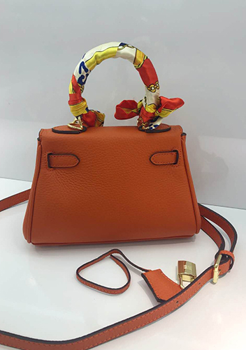 Tiger Lyly Garbo Leather Mini Bag Orange