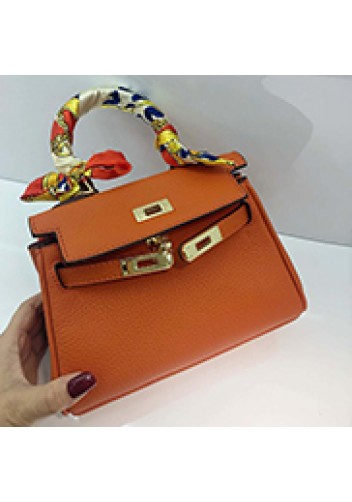 Tiger Lyly Garbo Leather Mini Bag Orange
