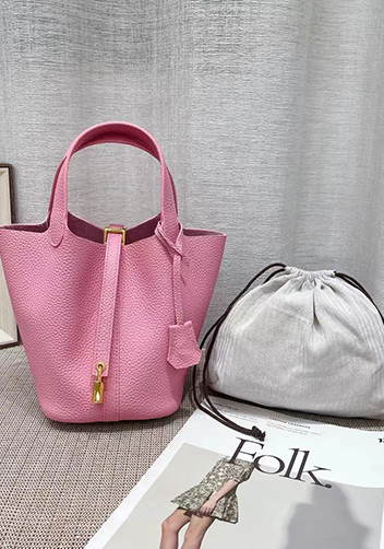 Tiger Lyly Elena Leather Bag Cherry Pink