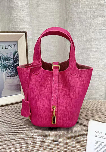 Tiger Lyly Elena Leather Medium Bag Hot Pink