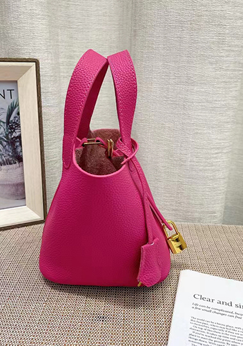 Tiger Lyly Elena Leather Medium Bag Hot Pink