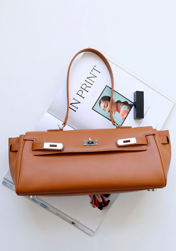 Tiger Lyly Garbo Smooth Leather Long Bag Brown