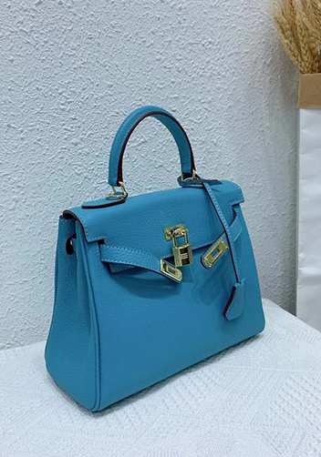 Tiger Lyly Garbo Leather Bag Bright Blue 11