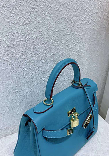 Tiger Lyly Garbo Leather Bag Bright Blue 11