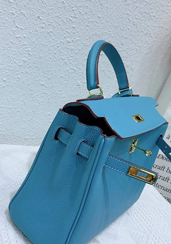 Tiger Lyly Garbo Leather Bag Bright Blue 11
