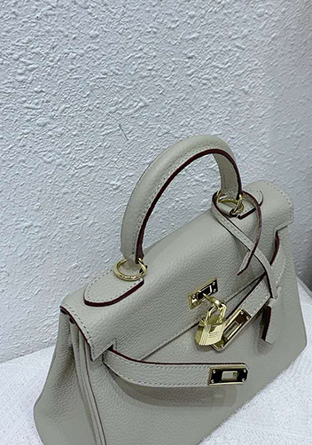 Tiger Lyly Garbo Leather Bag Light Grey 11