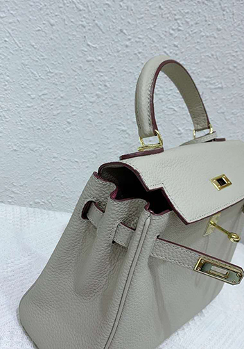 Tiger Lyly Garbo Leather Bag Light Grey 11