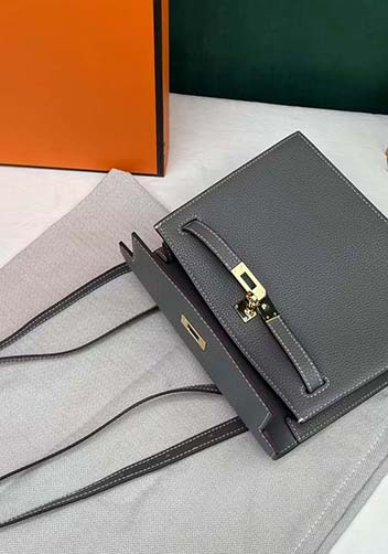 Tiger Lyly Garbo Dance Leather Shoulder Bag Grey
