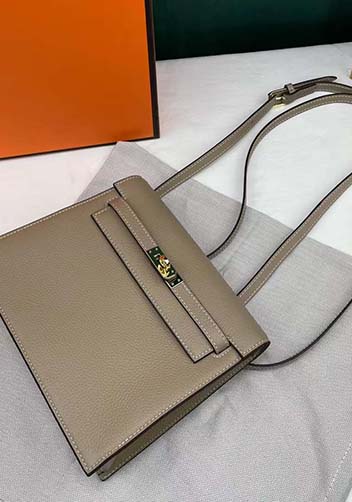 Tiger Lyly Garbo Dance Leather Shoulder Bag Light Grey