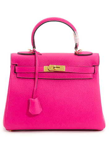 Tiger Lyly Garbo Leather Bag Hot Pink 13