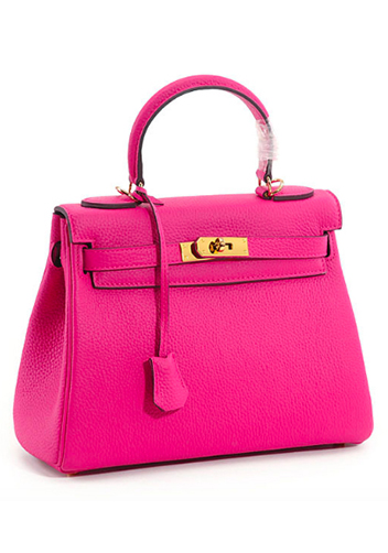 Tiger Lyly Garbo Leather Bag Hot Pink 13