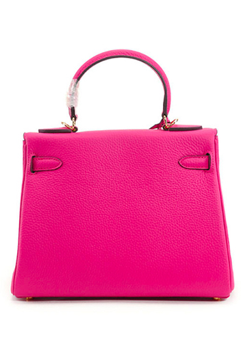 Tiger Lyly Garbo Leather Bag Hot Pink 13