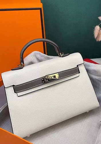 Tiger Lyly Garbo Leather Bag Cream Grey 9