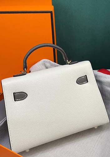 Tiger Lyly Garbo Leather Bag Cream Grey 9