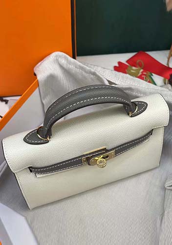 Tiger Lyly Garbo Leather Bag Cream Grey 9