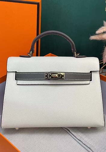 Tiger Lyly Garbo Leather Bag Cream Grey 9