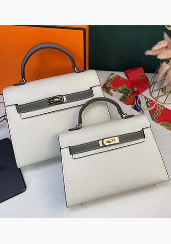 Tiger Lyly Garbo Leather Bag Cream Grey 9