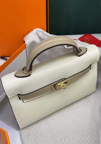 Tiger Lyly Garbo Leather Bag Cream Light Grey 9