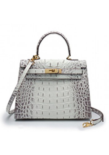 Tiger Lyly Garbo 3D Croc Leather Bag Cream 11