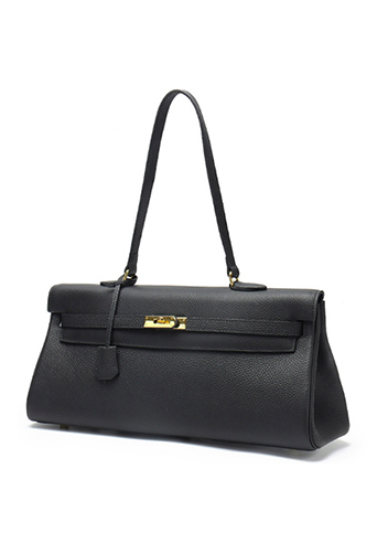 Tiger Lyly Garbo Leather Long Bag Black