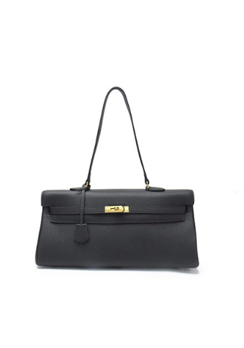 Tiger Lyly Garbo Leather Long Bag Black